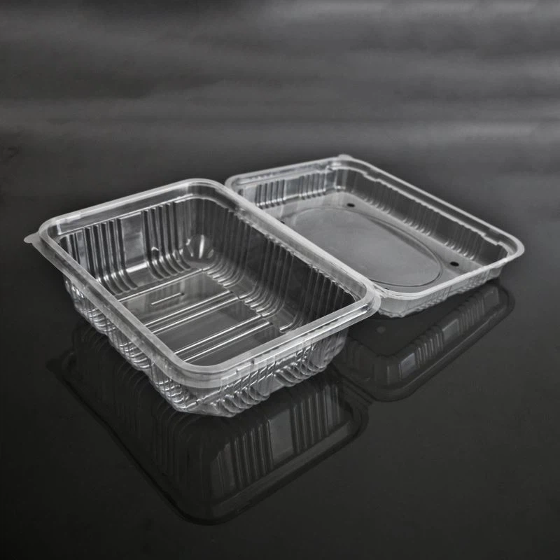 Clamshell aukudega puuviljakarp