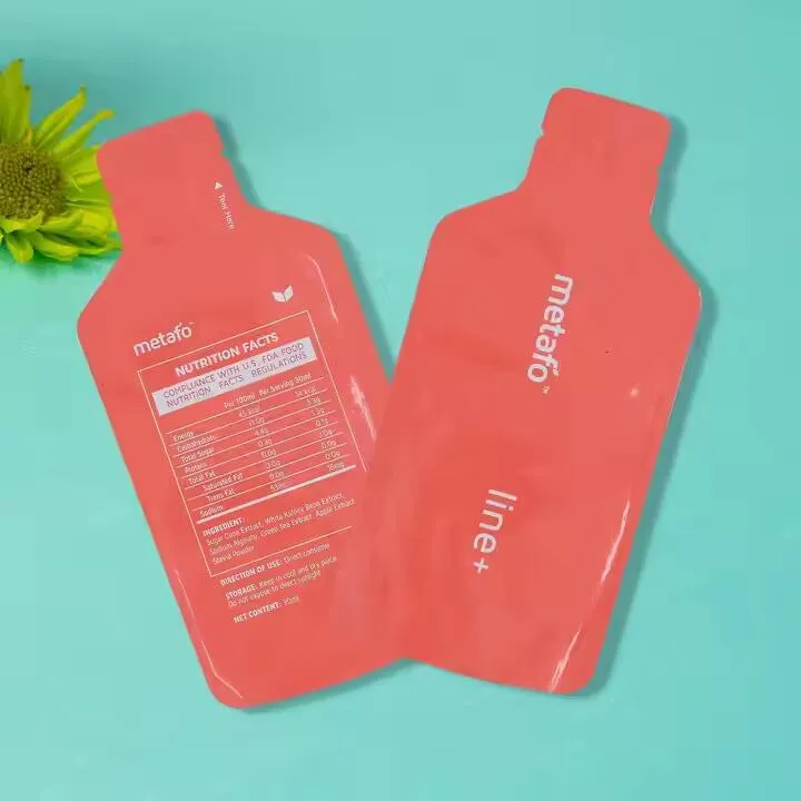 Kohandatud kujuga kolmepoolse tihendiga Mylar Pouch joogipakendite erikujulised kotid