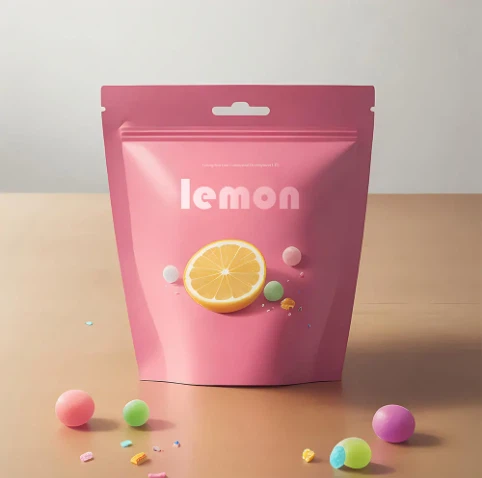 Populaarne plastikust toidukott Tõmblukuga plastist kott kohandatud mustriga pakkimine plastikust toidukottidesse