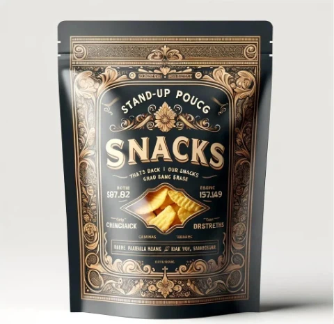 Taassuletav püstikott toidupakend kommid küpsismutter alumiiniumfooliumist kott plastikpakend tõmblukuga kuumtihenduskott