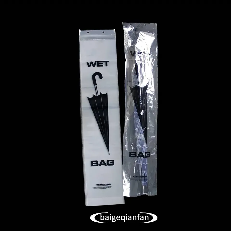 Läbipaistev plastist vihmavarjupakendikott